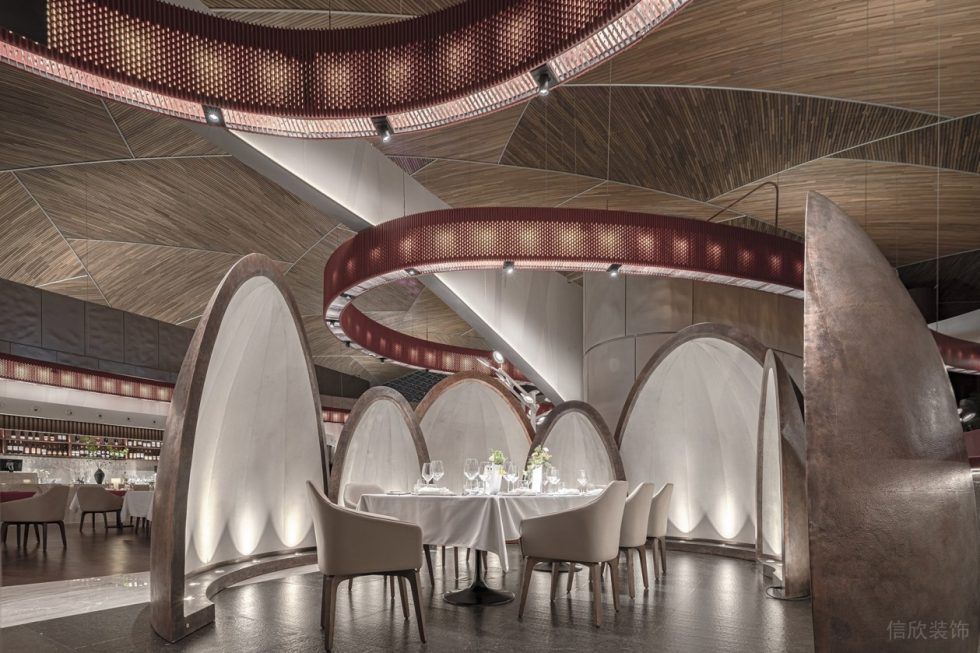 奢華復(fù)古風異型圍合包間裝修設(shè)計