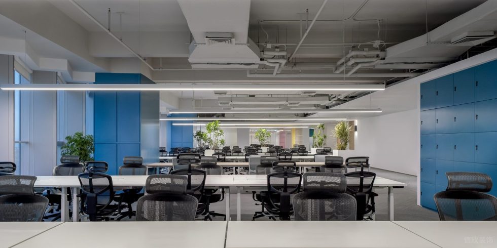 時尚簡約風辦公室裝修案例 公共辦公區(qū)