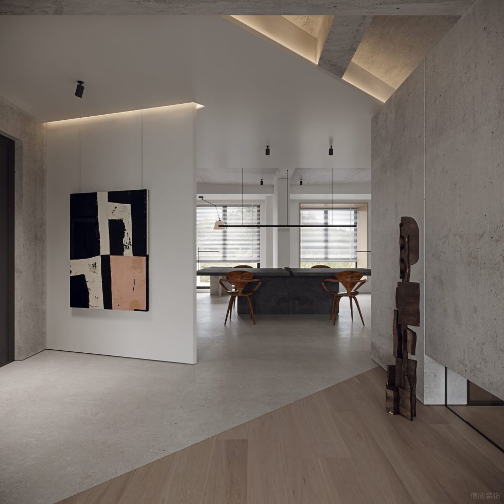 深圳市龍崗區(qū)極簡工業(yè)風新辦公場地 入口處