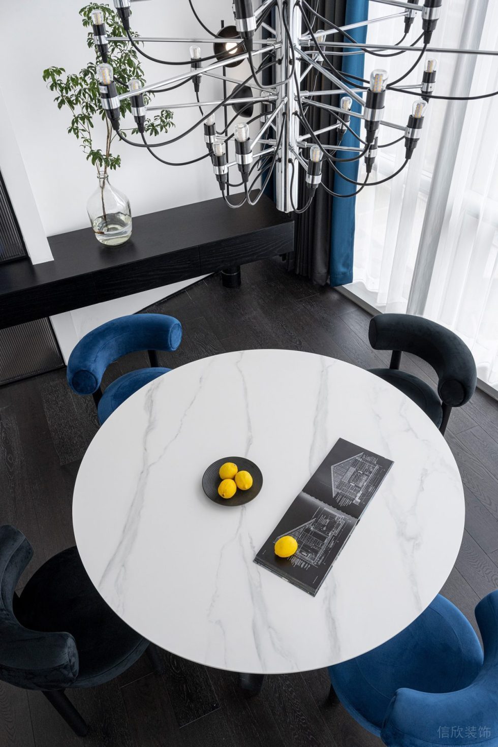 深圳市南山區(qū)科技園西北工業(yè)大學(xué)深圳三航現(xiàn)代簡約風(fēng)辦公室裝修設(shè)計(jì)案例 局部俯視圖