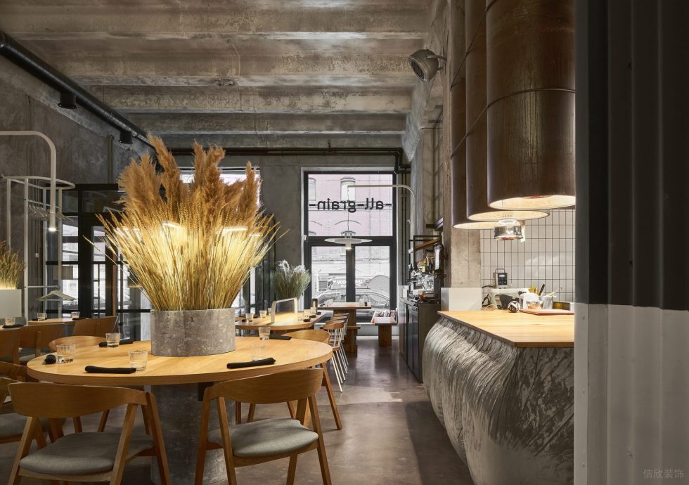 深圳市田園工業(yè)風創(chuàng)意餐桌設計效果圖