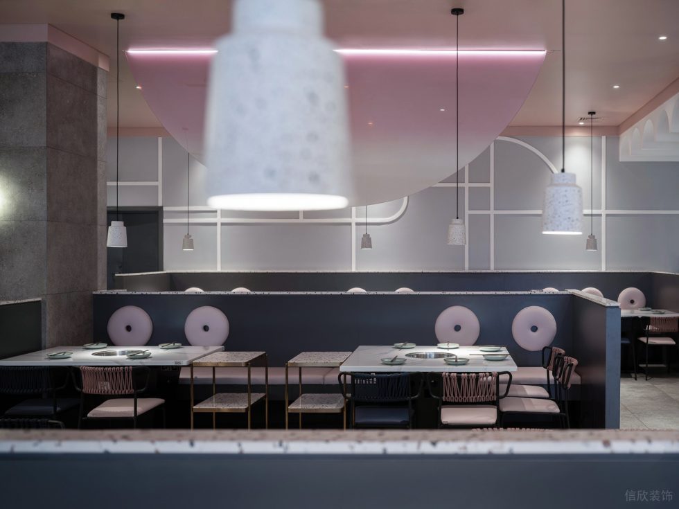 現(xiàn)代簡(jiǎn)約風(fēng)火鍋店溫和燈光氛圍效果圖設(shè)計(jì)