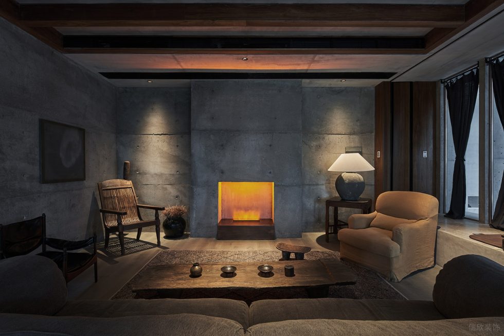 原始簡單素雅中餐廳氛圍休息區(qū)裝修設(shè)計