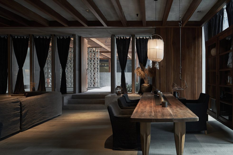 原始簡單素雅中餐廳質(zhì)樸品茶區(qū)裝修效果圖