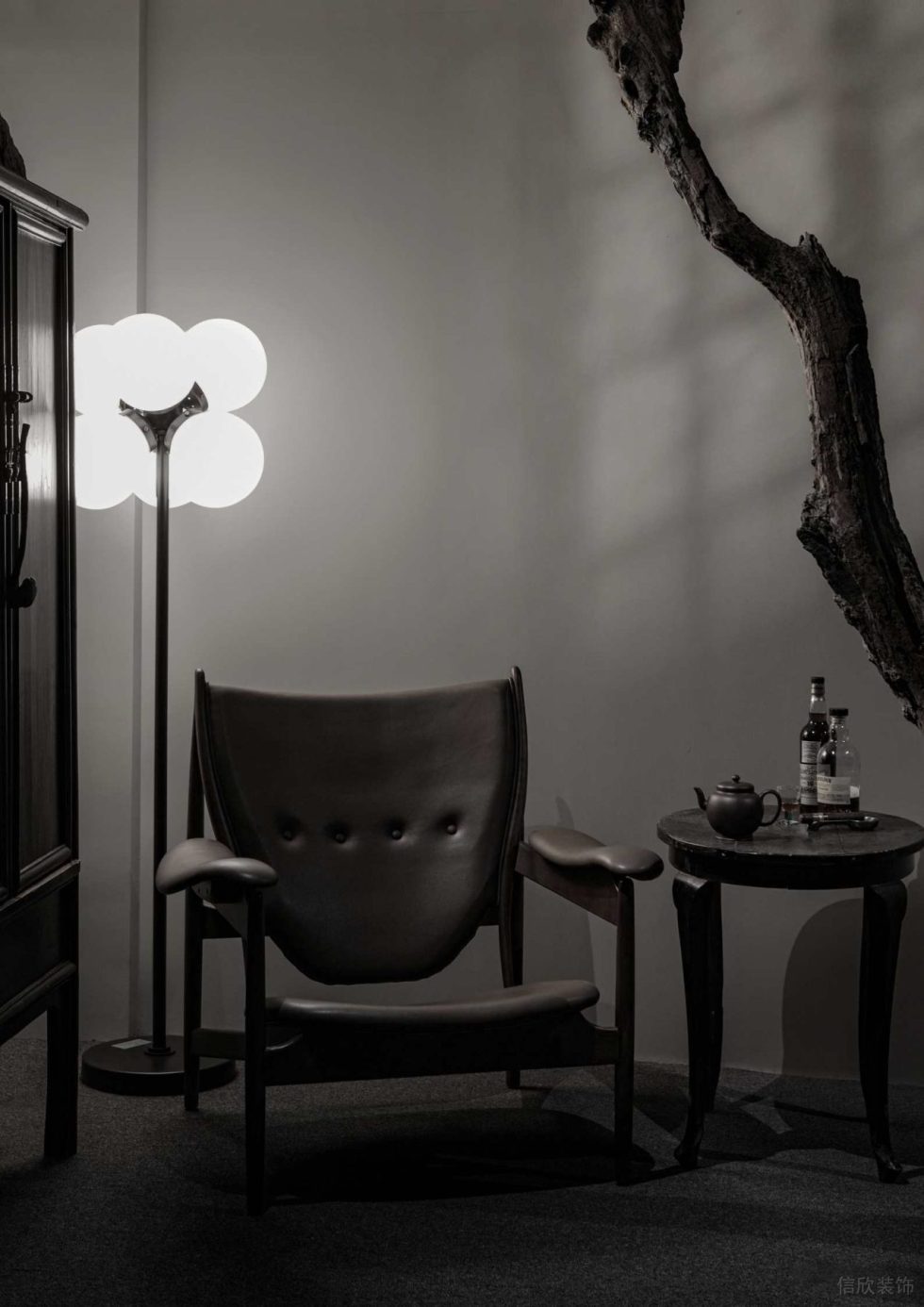 中式幽深禪意茶室裝修設(shè)計(jì) 小角落休憩區(qū)