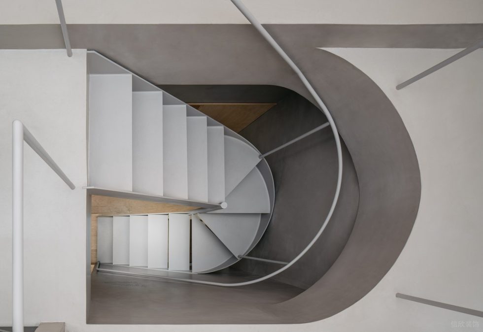 Aether以太地毯展廳裝修設(shè)計(jì) 白色樓梯