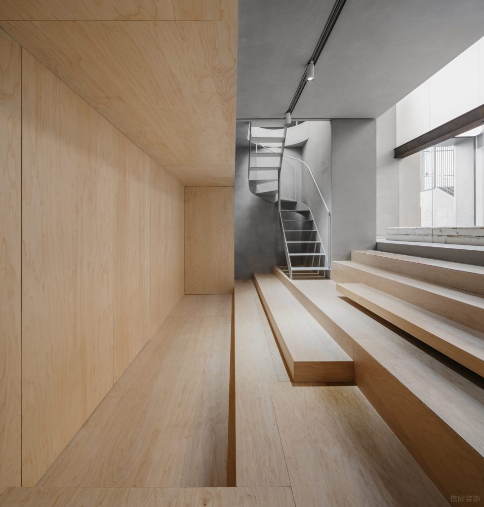 Aether以太地毯展廳裝修設(shè)計(jì) 原木材質(zhì)地毯展示