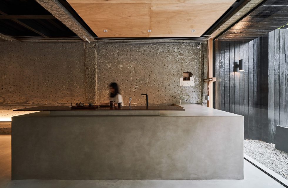 工業(yè)風茶室微水泥島臺設計圖