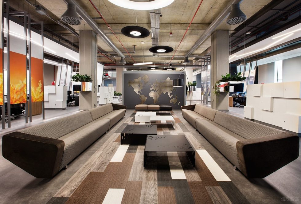 前衛(wèi)現(xiàn)代風(fēng)辦公室裝修設(shè)計暖灰色接待區(qū) 前衛(wèi)現(xiàn)代風(fēng)辦公室裝修設(shè)計暖灰色接待區(qū)