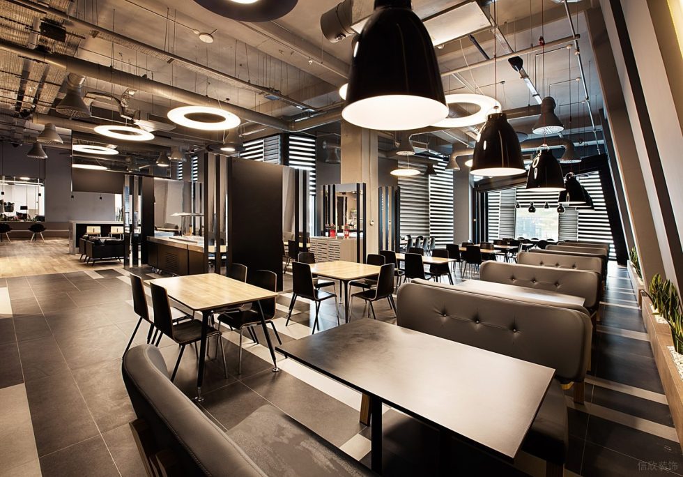 前衛(wèi)現(xiàn)代風(fēng)辦公室裝修設(shè)計暖灰色員工餐廳 前衛(wèi)現(xiàn)代風(fēng)辦公室裝修設(shè)計暖灰色員工餐廳
