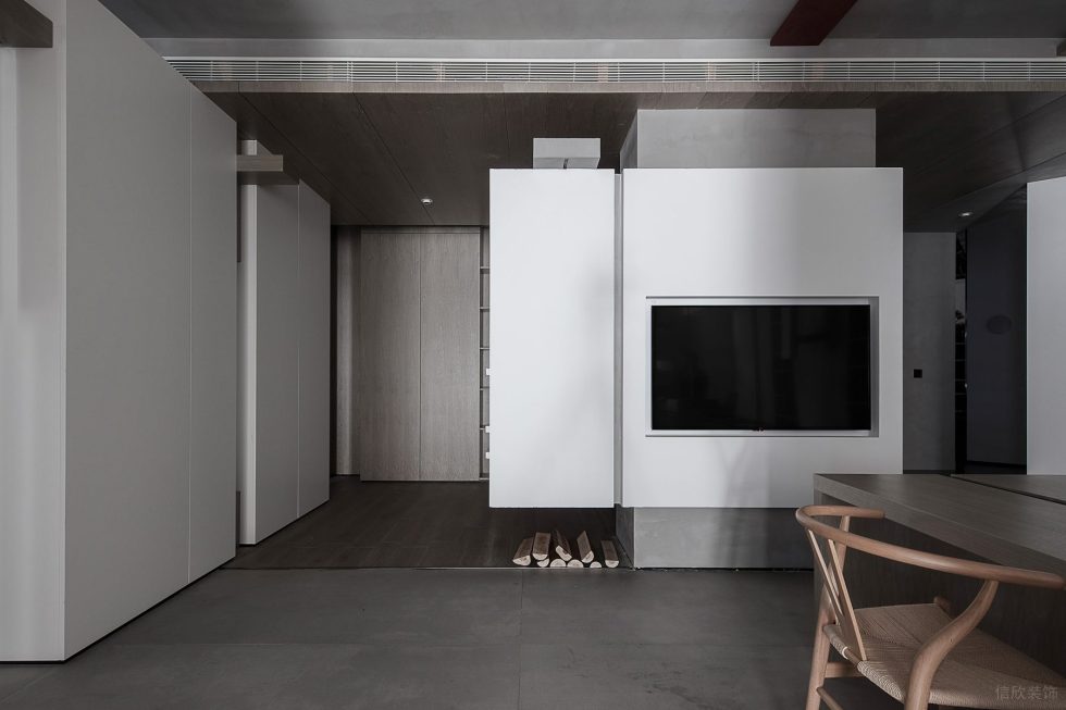 實木木作展廳裝修設(shè)計方案 嵌入式多媒體中心