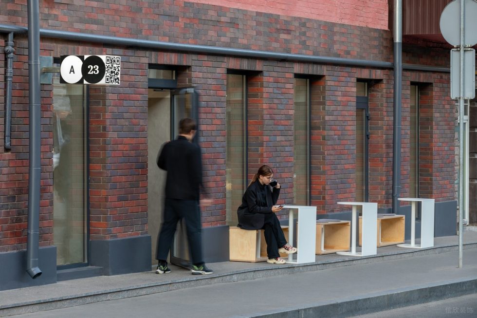 現(xiàn)代極簡(jiǎn)風(fēng)咖啡廳精致紅磚外墻設(shè)計(jì)效果圖