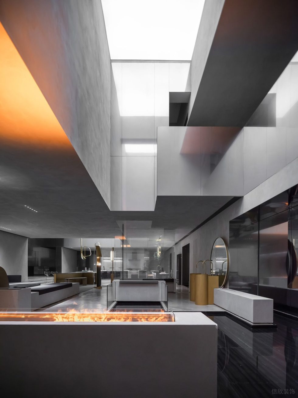 智能未來體驗(yàn)展廳裝修設(shè)計(jì) 臺(tái)面加濕器