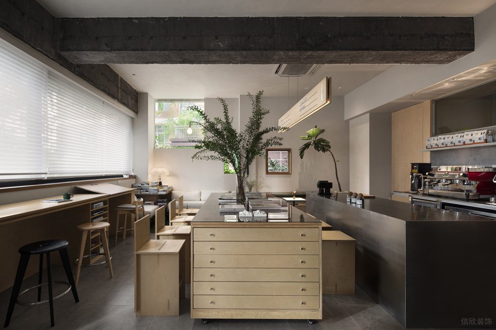 淡色簡約風(fēng)辦公室裝修設(shè)計(jì)休閑接待廳效果圖