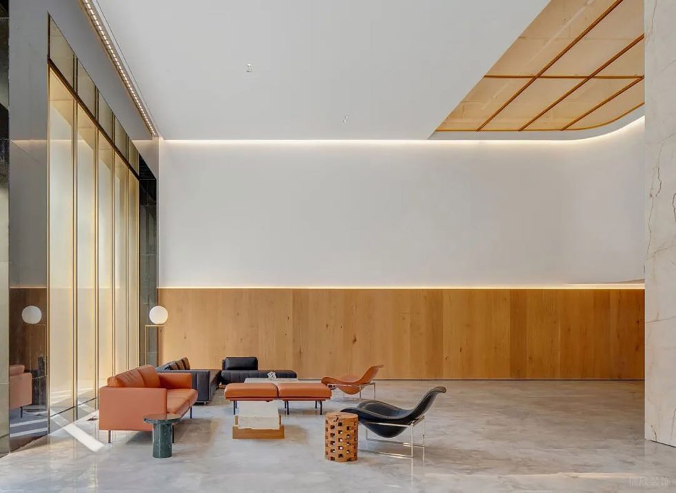 白木色簡(jiǎn)約風(fēng)辦公室裝修設(shè)計(jì)白木色等候區(qū)