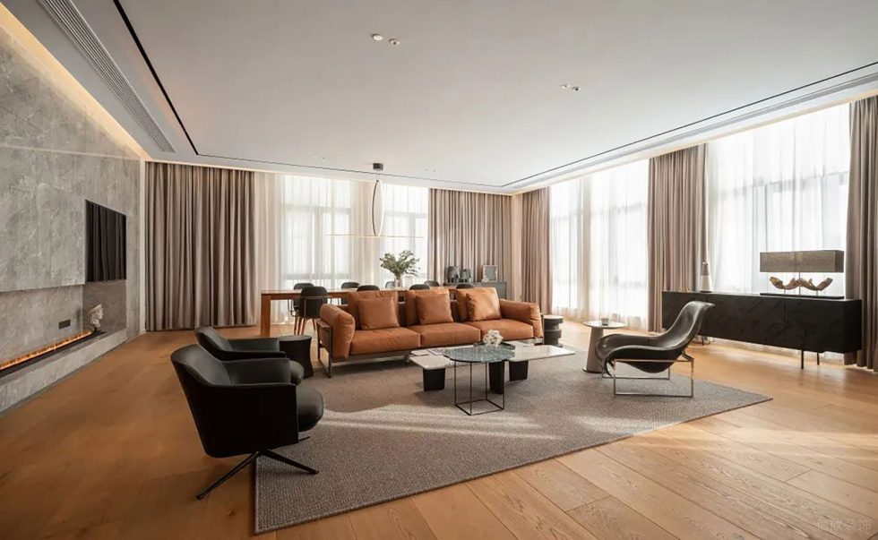 白木色簡(jiǎn)約風(fēng)辦公室裝修設(shè)計(jì)暖色調(diào)接待室