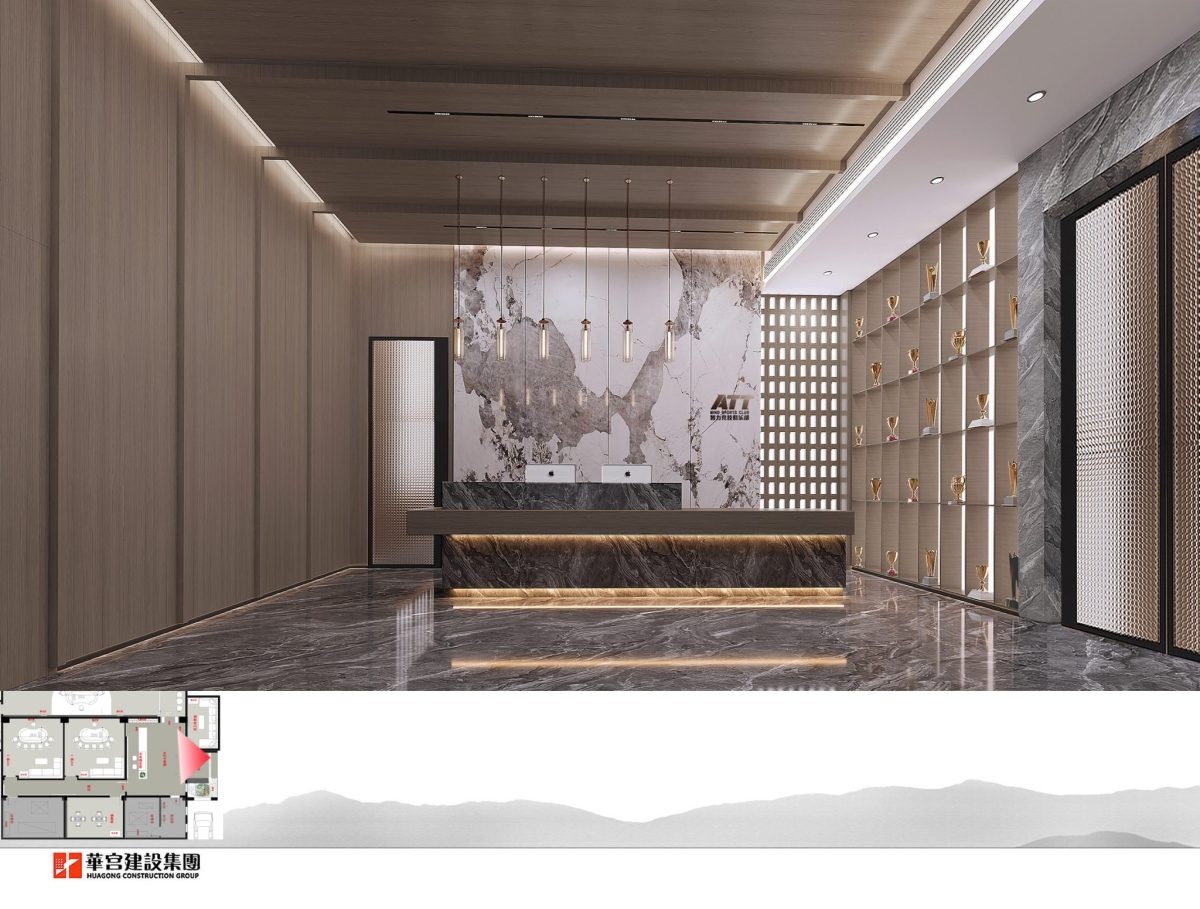 棋牌室前臺(tái)接待區(qū)裝修設(shè)計(jì)