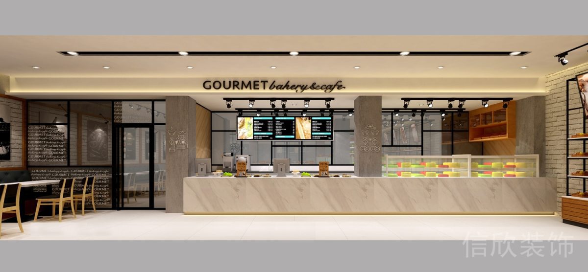 羅湖區(qū)黃貝嶺面包店操作服務臺裝修設計