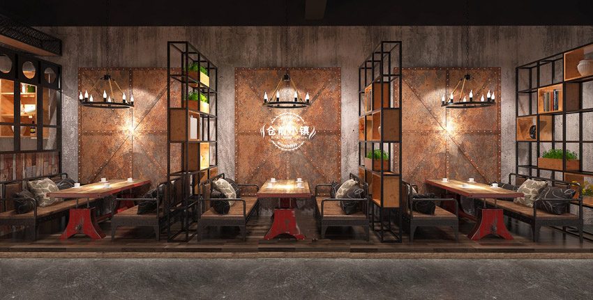 羅湖區(qū)筍崗村小鎮(zhèn)面包店餐區(qū)雅座裝修設(shè)計(jì)