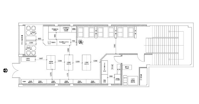 羅湖區(qū)筍崗村小鎮(zhèn)面包店平面圖裝修設(shè)計(jì)