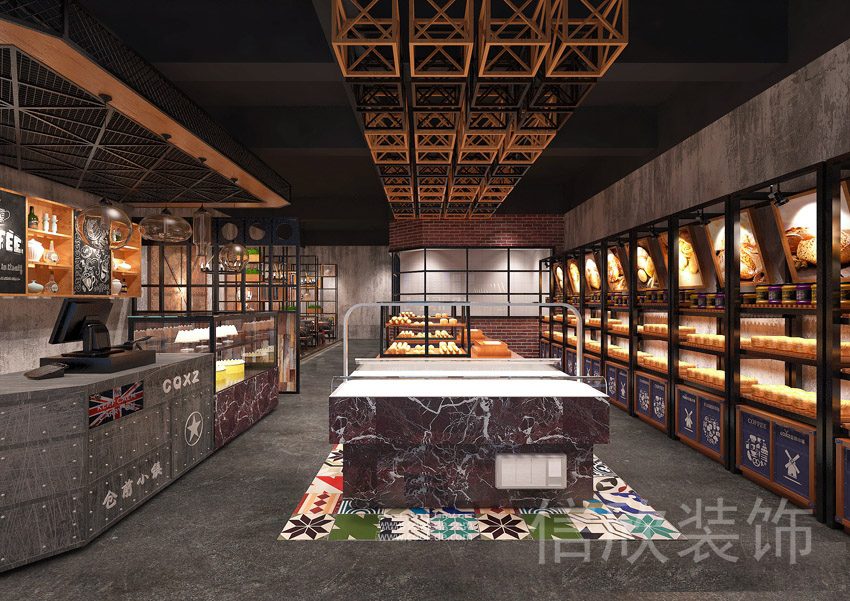 羅湖區(qū)筍崗村小鎮(zhèn)面包店裝修設(shè)計(jì)