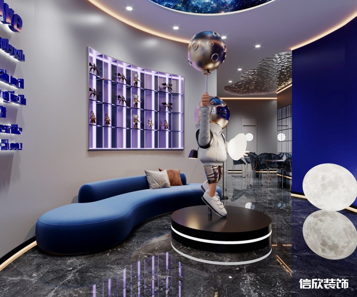 深圳福田皇崗棋牌室休息區(qū)裝修設(shè)計(jì)