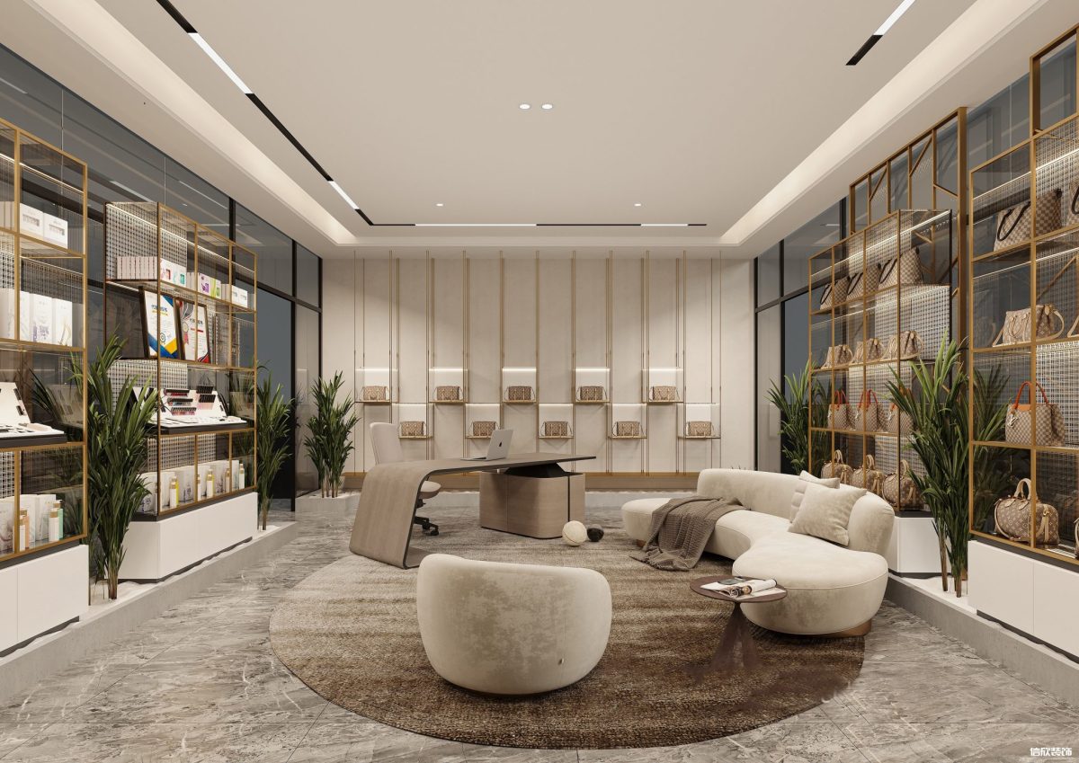 深圳羅湖文化大廈帶貨直播間產(chǎn)品體驗區(qū)裝修設計