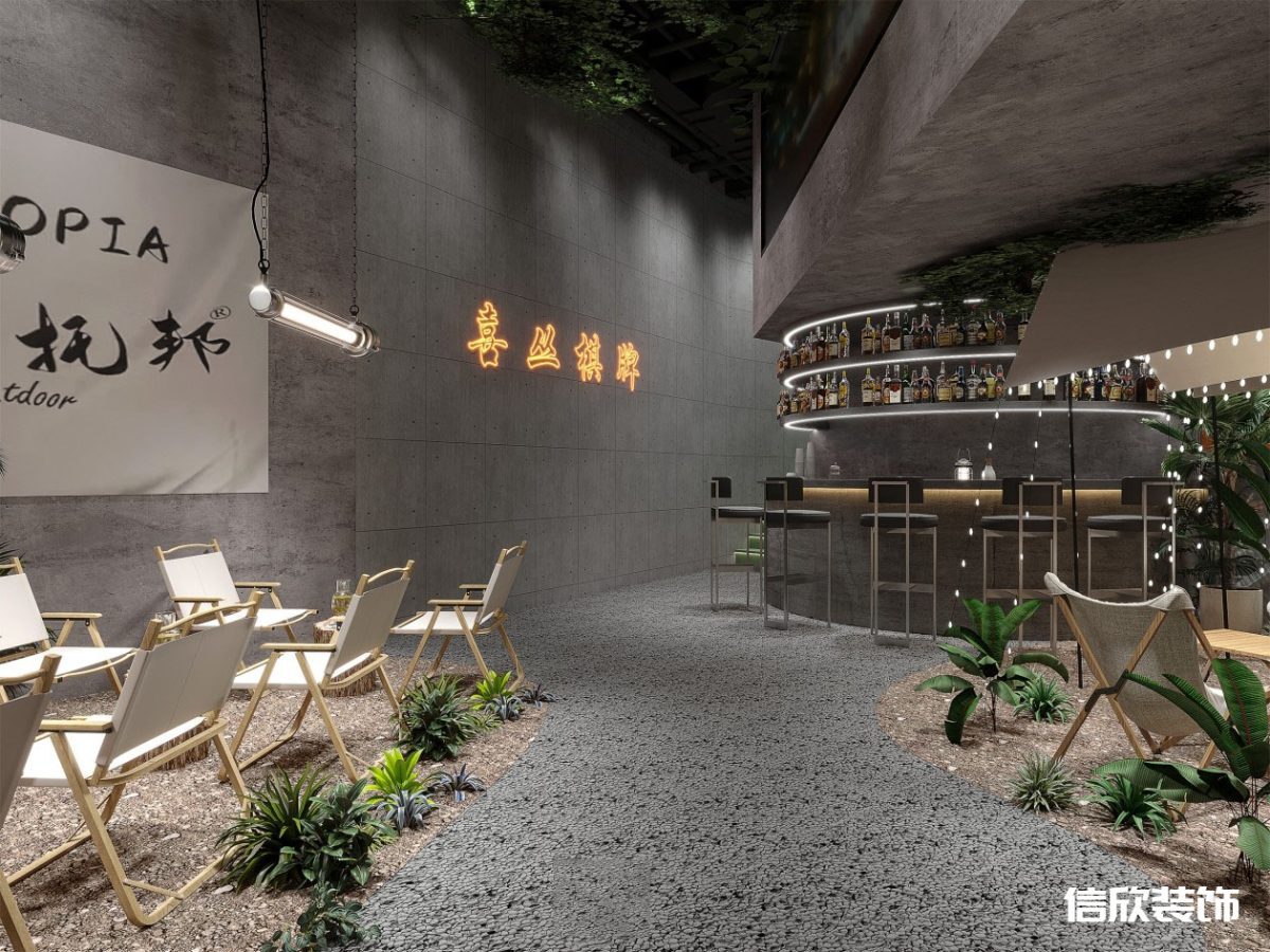 深圳鹽田沙頭角田園風(fēng)棋牌室休息區(qū)裝修設(shè)計(jì)