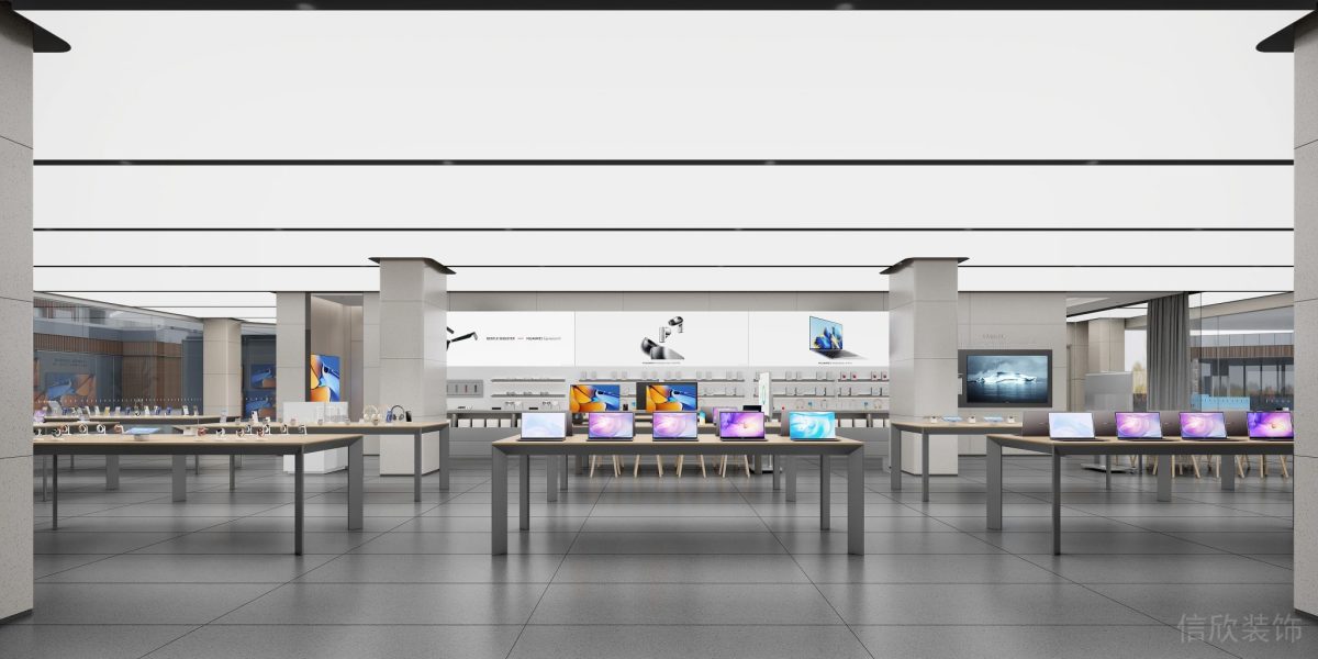 華為手機數(shù)碼專賣店手機數(shù)碼展廳裝修設(shè)計圖
