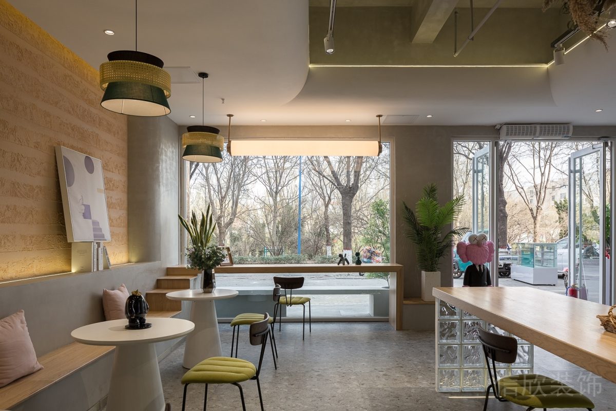 深圳南山白石洲茉里蛋糕店餐區(qū)裝修