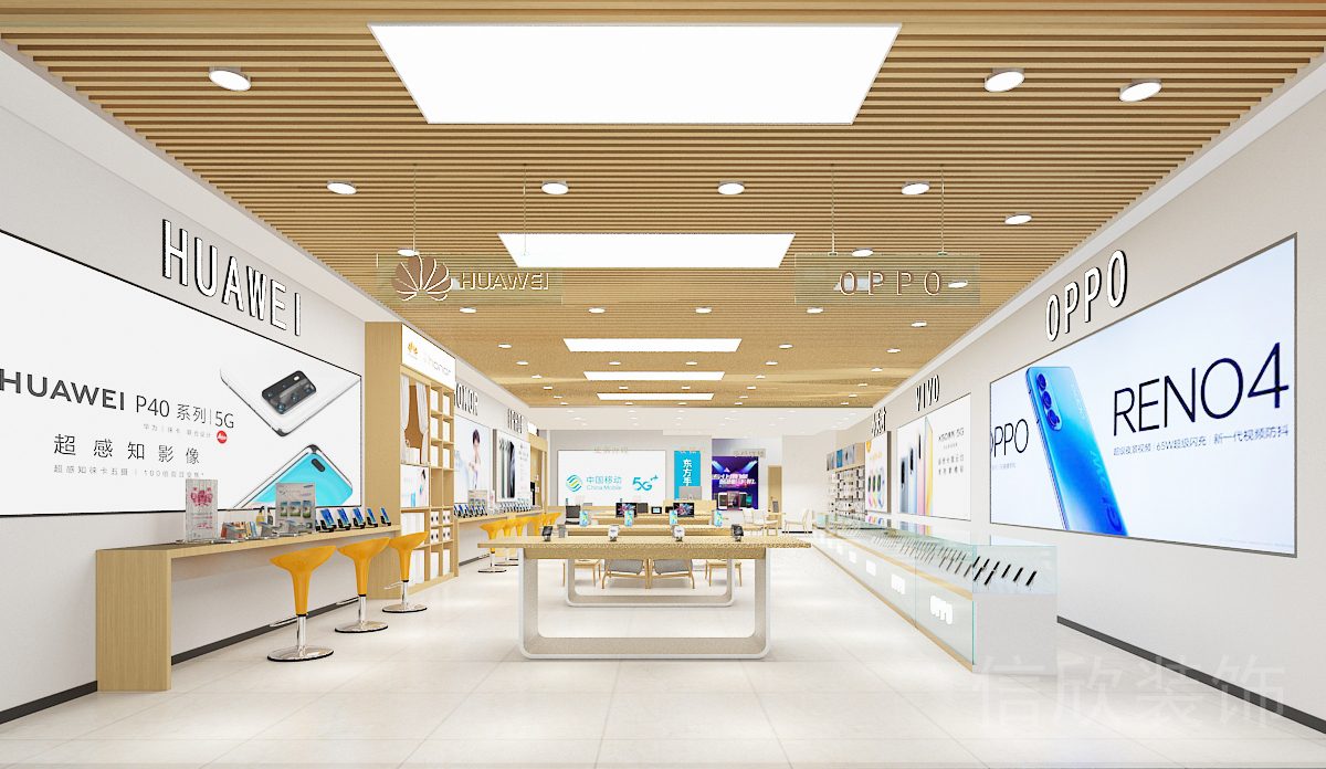 深圳南山前海萬象城手機數(shù)碼店中島展臺