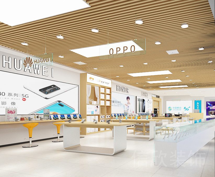 深圳南山前海萬象城手機數(shù)碼店裝修墻面燈箱廣告