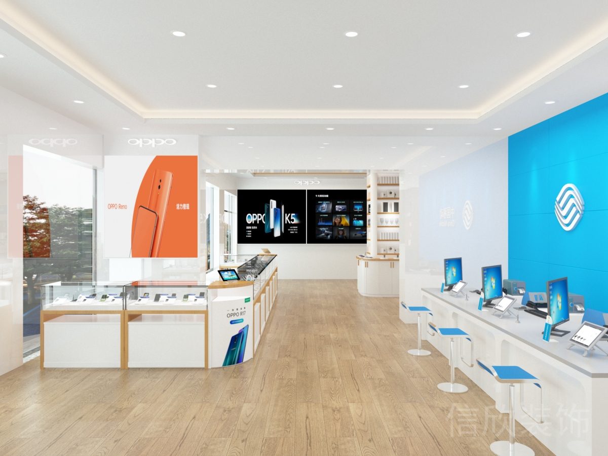 深圳鹽田沙頭角手機店玻璃轉(zhuǎn)角展柜