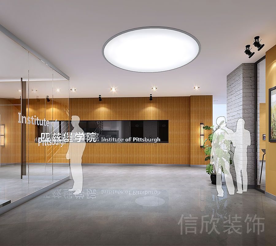 深圳市南山區(qū)大沖商務(wù)中心公司走廊過(guò)道裝修設(shè)計(jì)