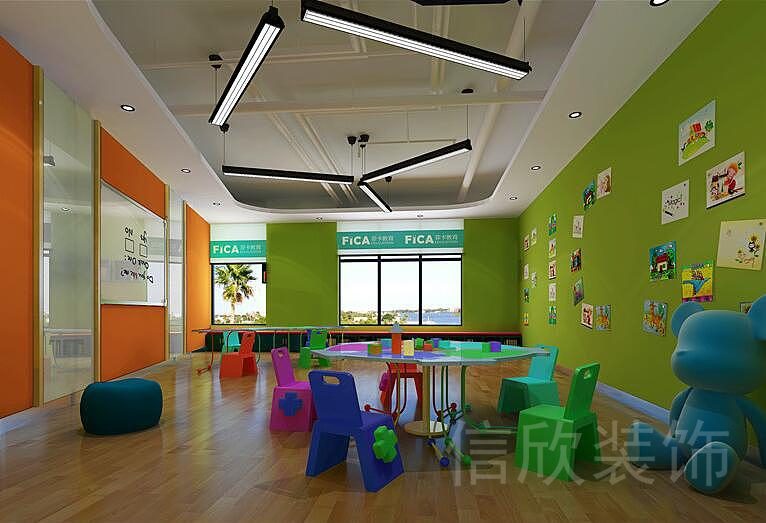深圳市南山區(qū)西麗酷迪熊音樂教育學(xué)生培訓(xùn)機(jī)構(gòu)小童積木娛樂休息區(qū)裝修設(shè)計(jì)