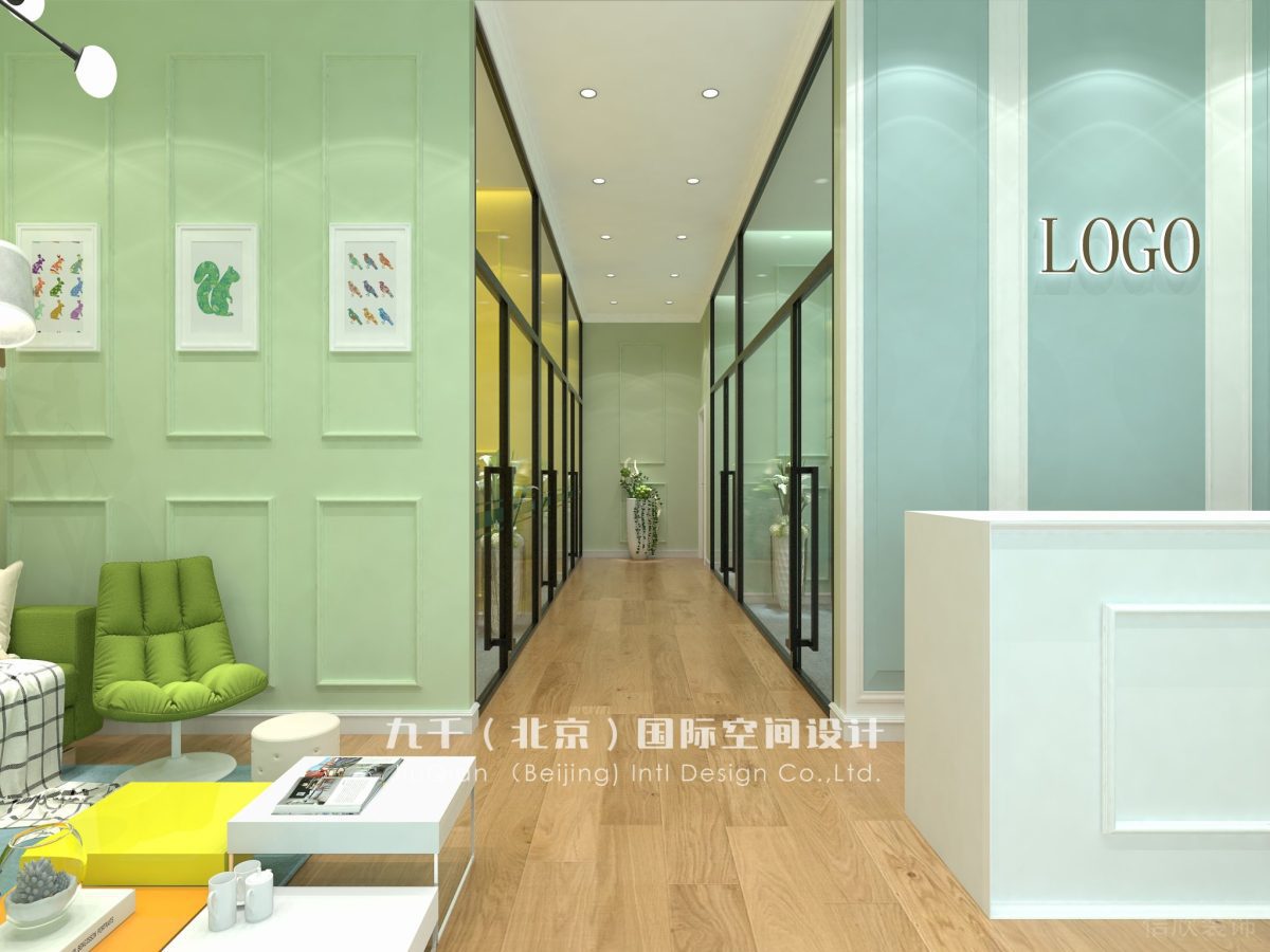 深圳東門南東路文華大廈鋼琴教培音樂培訓(xùn)學(xué)習(xí)興趣班石膏線家長(zhǎng)等待區(qū)域大廳及過道裝修設(shè)計(jì)