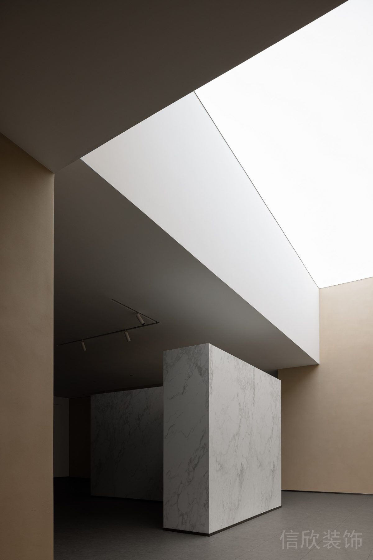 隔斷大理石墻體公共開(kāi)放區(qū)域裝修設(shè)計(jì)