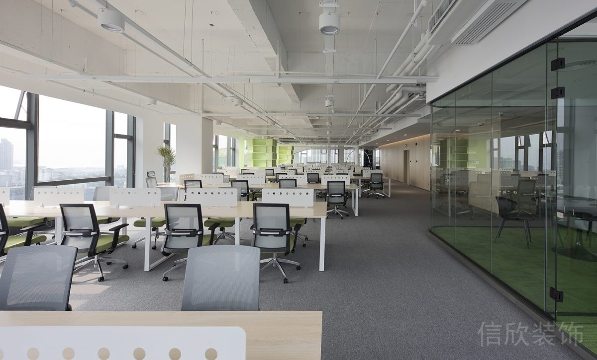 極簡現(xiàn)代風(fēng)辦公空間開放辦公區(qū)裝修設(shè)計