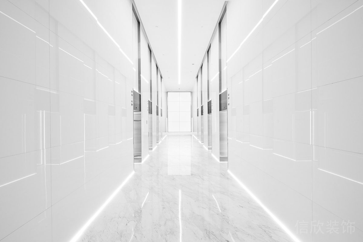 簡約風(fēng)直線設(shè)計(jì)內(nèi)嵌燈帶辦公室裝修