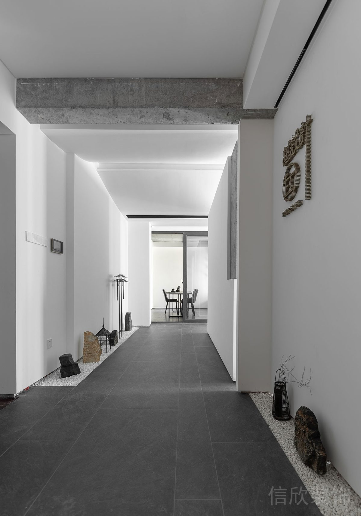 簡約現(xiàn)代風(fēng)辦公空間過道裝修設(shè)計