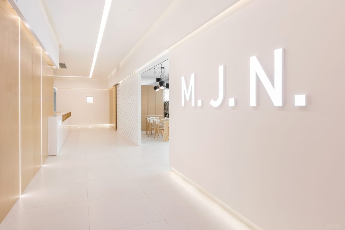 Mjn品牌形象版大理石簡(jiǎn)約風(fēng)過(guò)道裝修