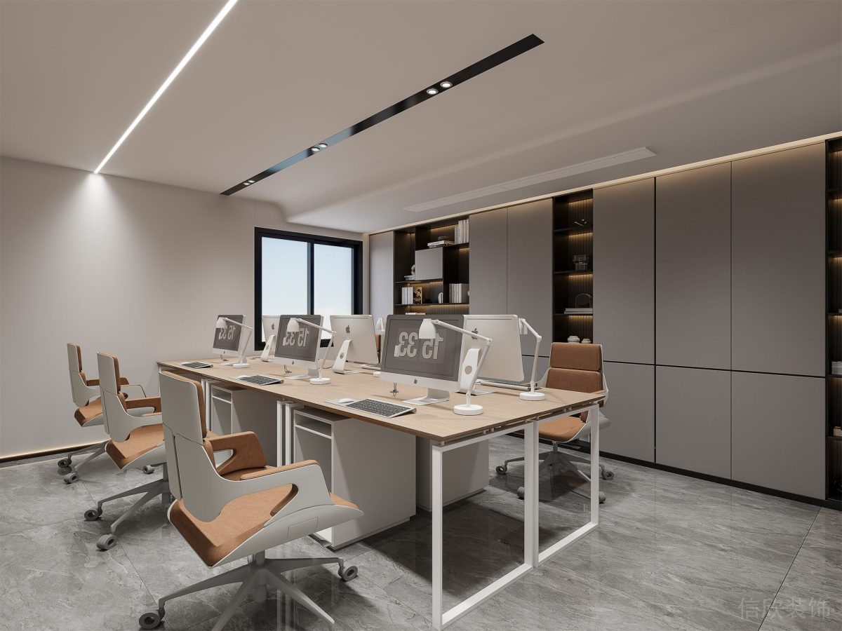 現(xiàn)代簡約風(fēng)辦公室裝修設(shè)計(jì) 辦公區(qū)柜體