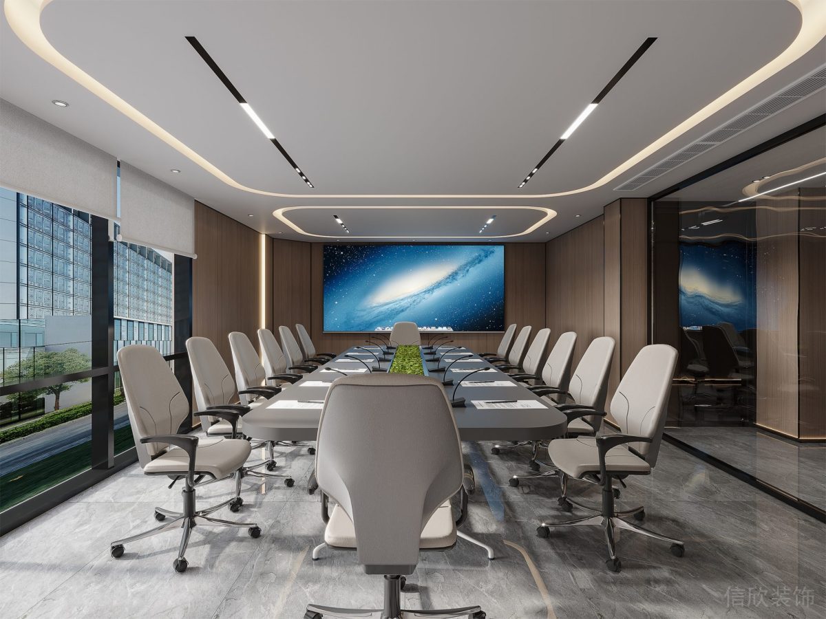現(xiàn)代簡約風(fēng)辦公室裝修設(shè)計(jì) 會(huì)議室