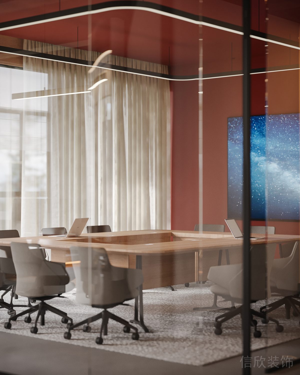 現(xiàn)代簡(jiǎn)約風(fēng)辦公室裝修設(shè)計(jì) 會(huì)議室