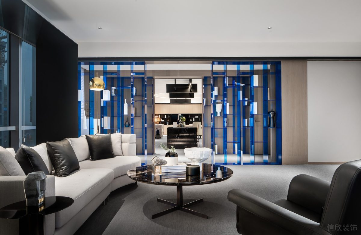 總裁辦公室科技未來感皮革沙發(fā)設(shè)計(jì)