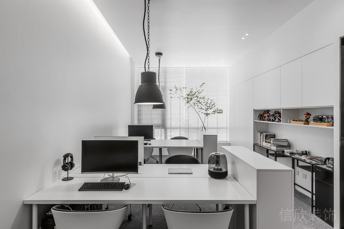 白色簡約風(fēng)格辦公室辦公區(qū)裝修設(shè)計(jì)