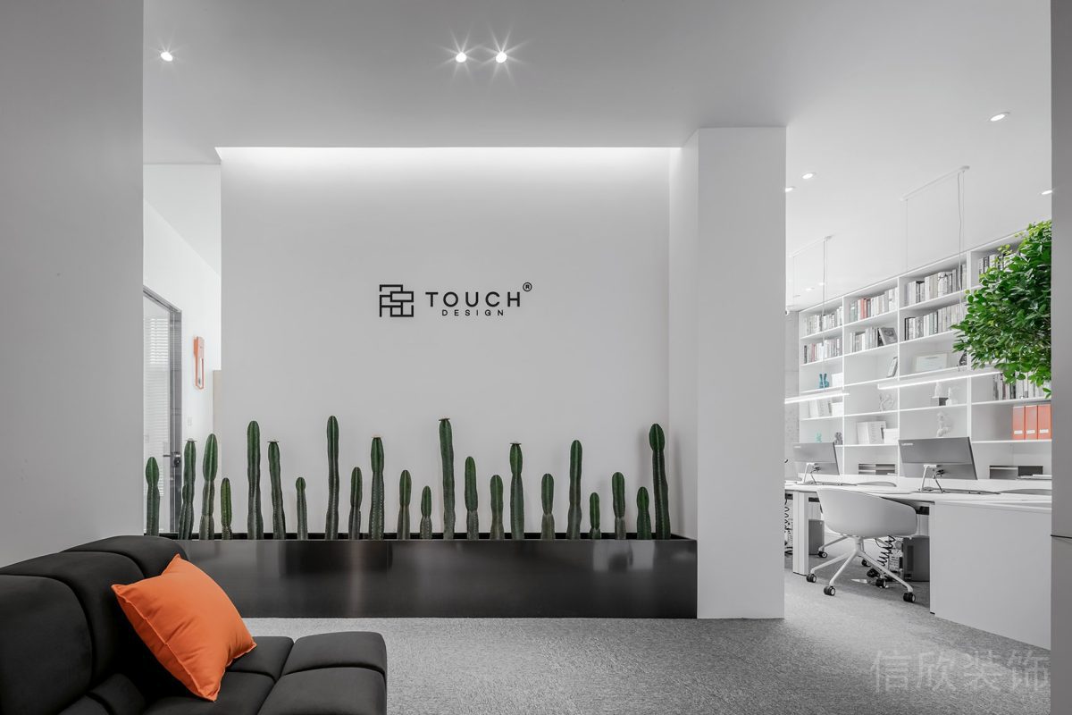 白色簡約風(fēng)格辦公室門廳裝修設(shè)計(jì)