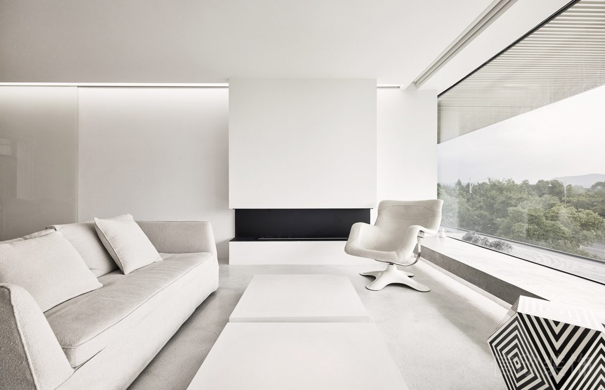 純白極簡風辦公空間會客區(qū)裝修設計