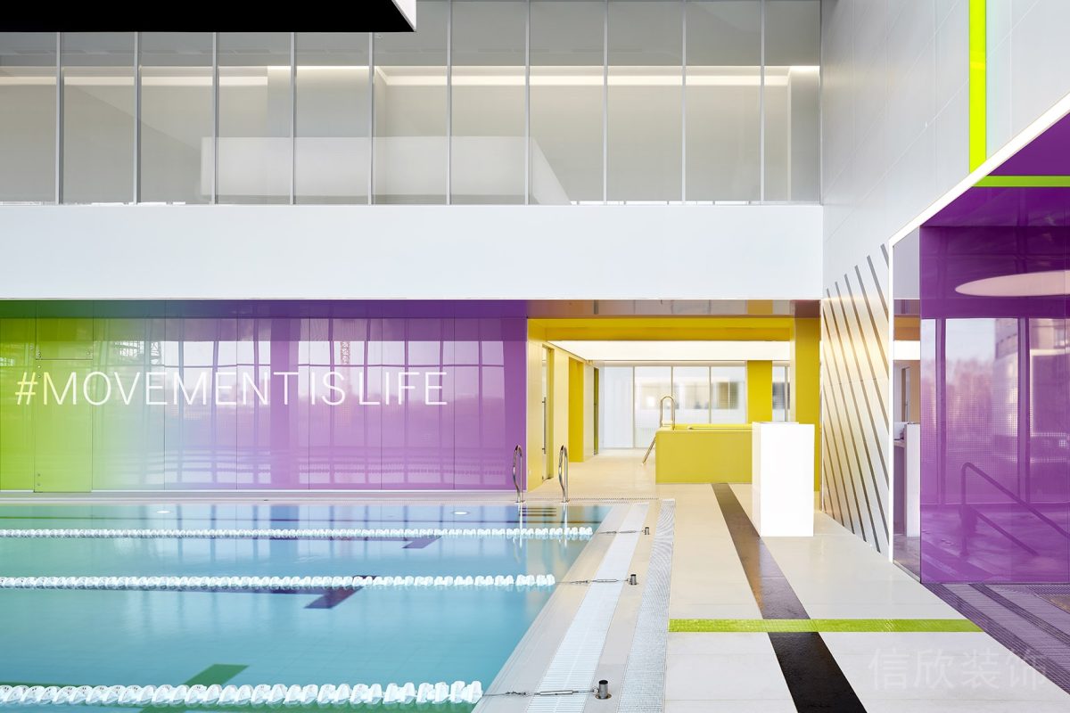 彩色琺瑯光面板材游泳池設(shè)計(jì)