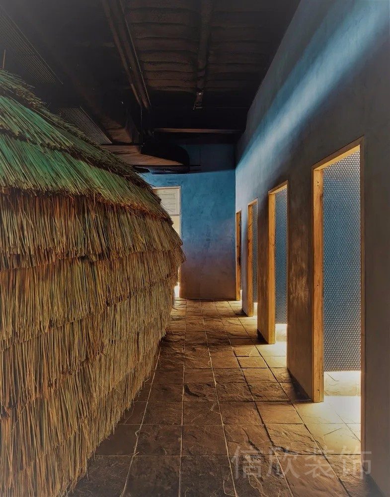 稻草原宿風極簡工業(yè)風石板瑜伽機構裝修設計衛(wèi)生間